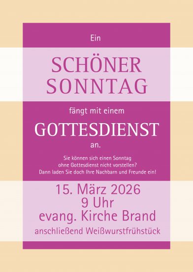 schöner Sonntag Brand