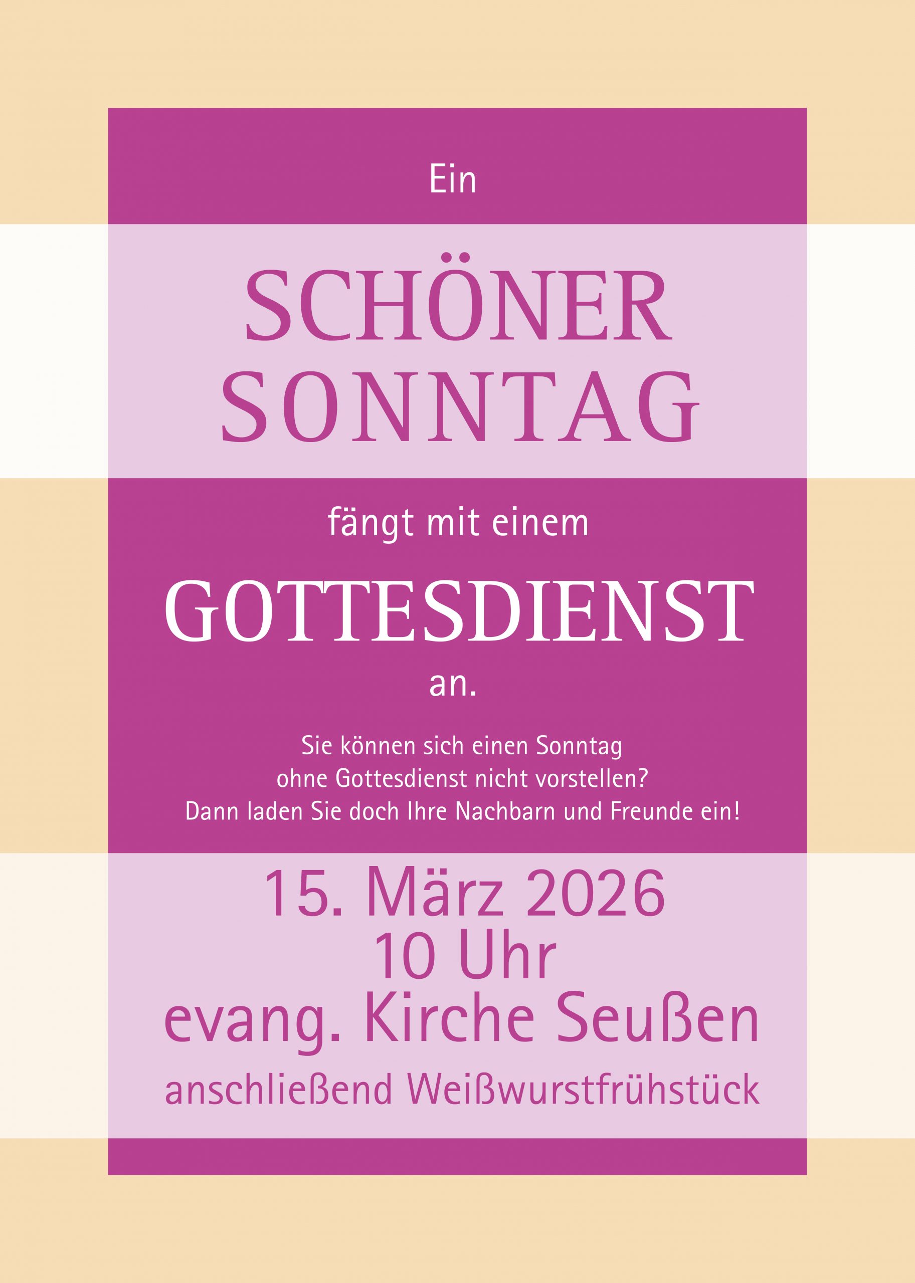 schöner Sonntag Seußen